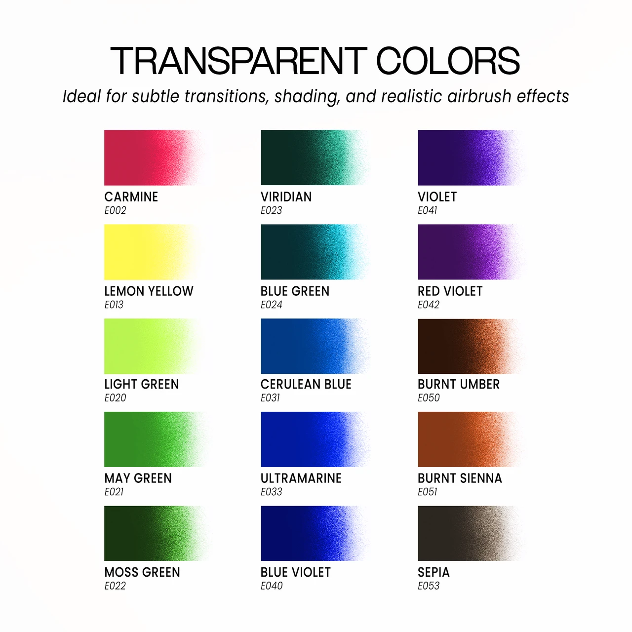 35ml Liquid Acrylic Airbrush Paint(Transparent Finish)