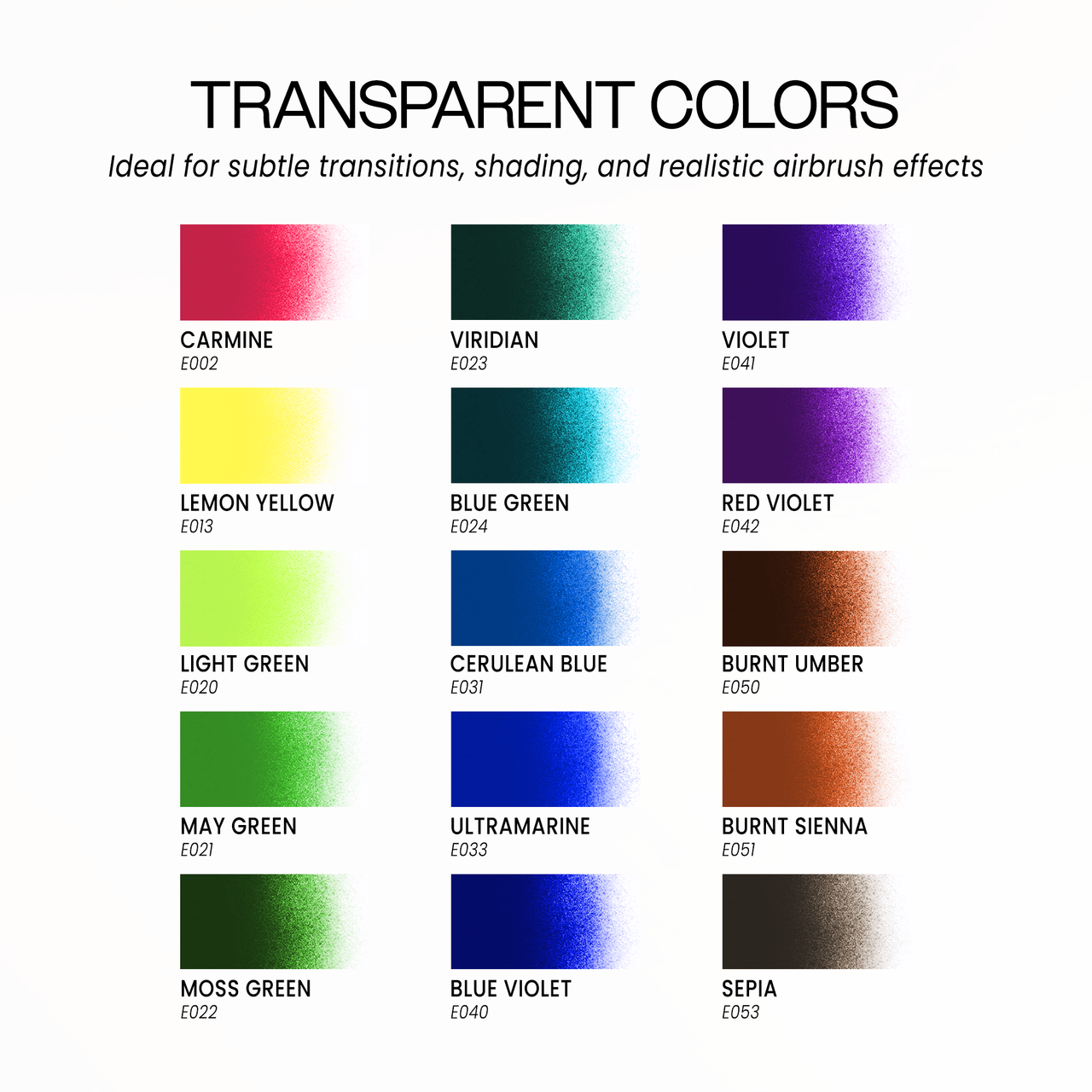 35ml Liquid Acrylic Airbrush Paint(Transparent Finish)