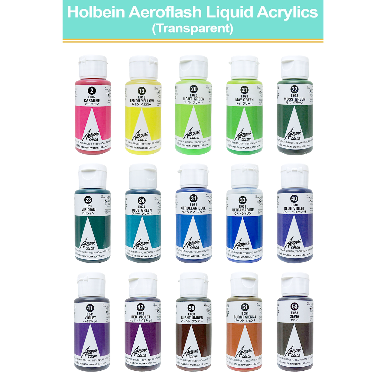 35ml Liquid Acrylic Airbrush Paint(Transparent Finish)
