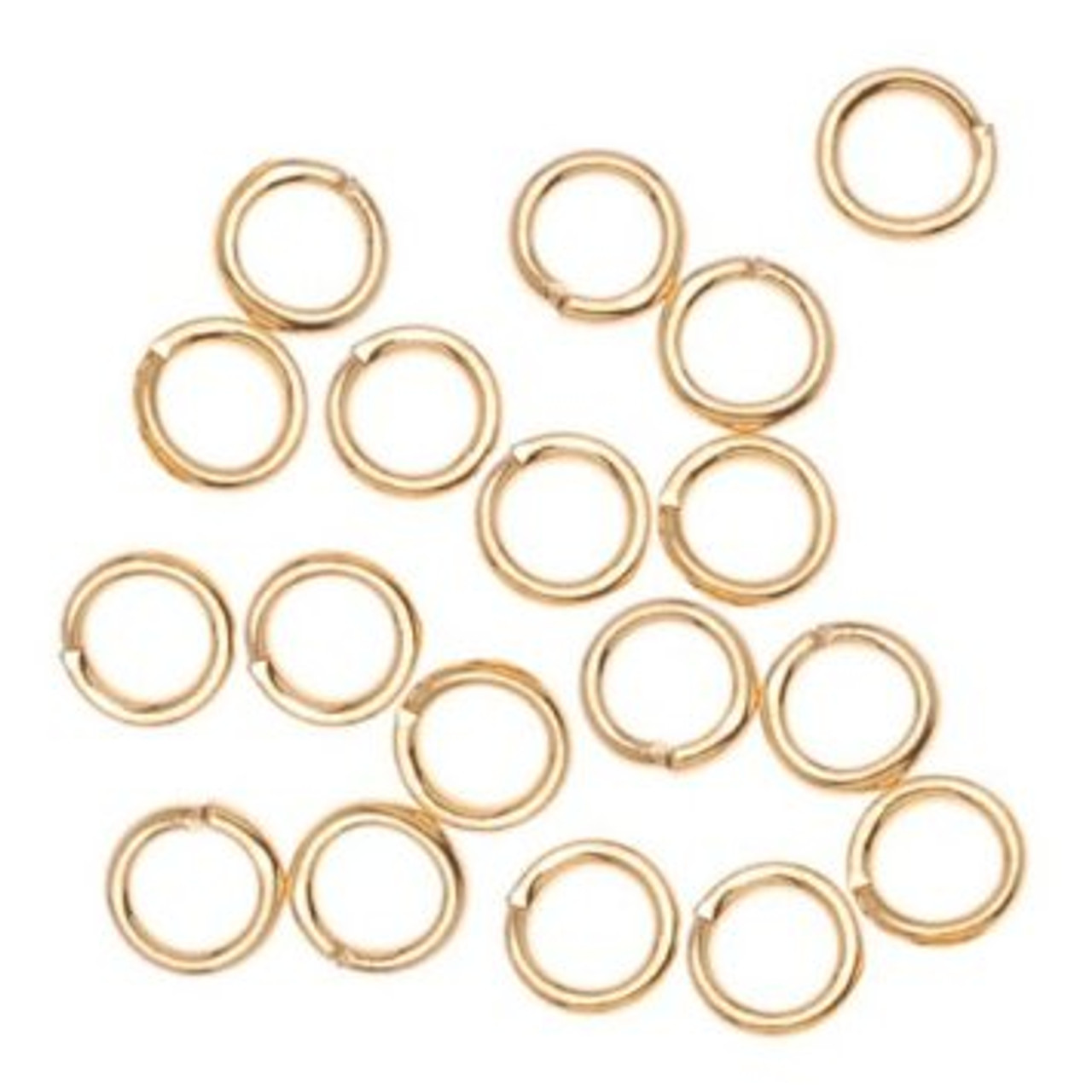 Gold Plated Open Jump Ring Connector - 100pcs Gold Plated Open Jump Ring Connector - 100pcs