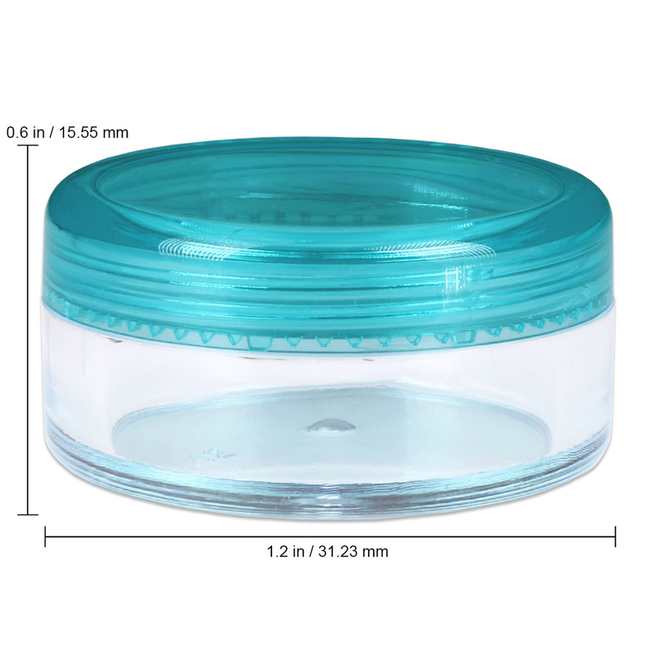 3g 5g 10g Empty Round Plastic Cosmetic Container Sample Pot Jar Clear Screw  Lid!