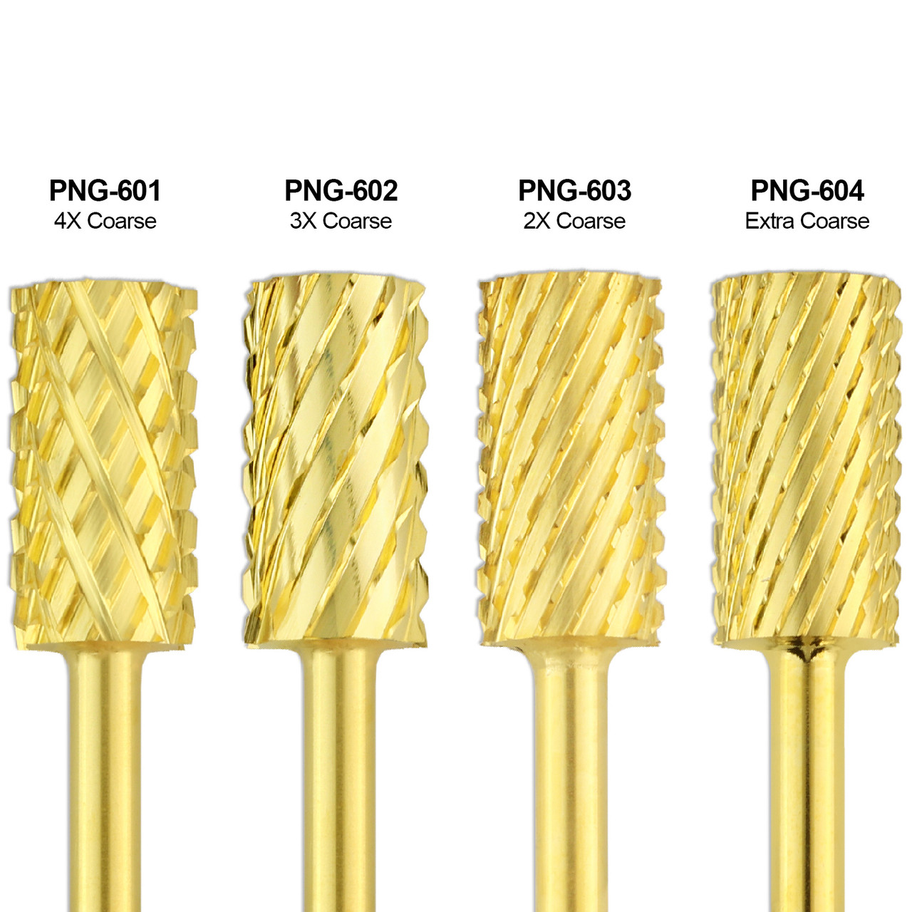 Flat Top Large Barrel Gold 1/8" Carbide Bit (XF - 4XC)