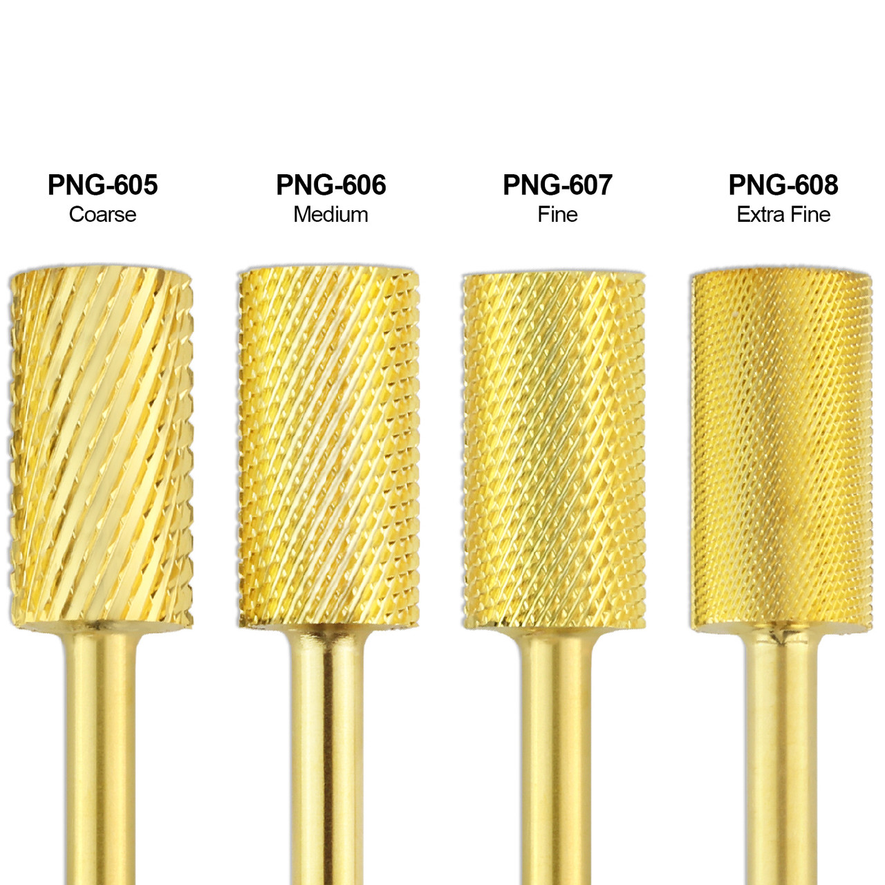 Flat Top Large Barrel Gold 1/8" Carbide Bit (XF - 4XC)