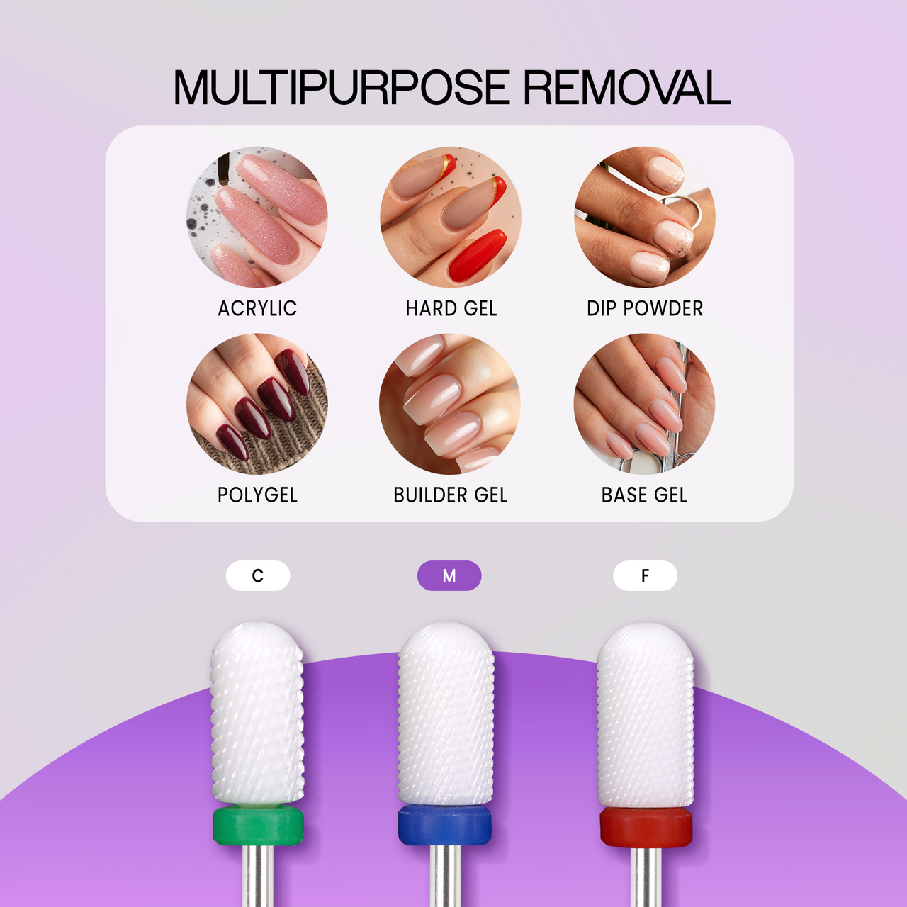 3/32" Round Top Large Barrel White Ceramic Bit (F-C)