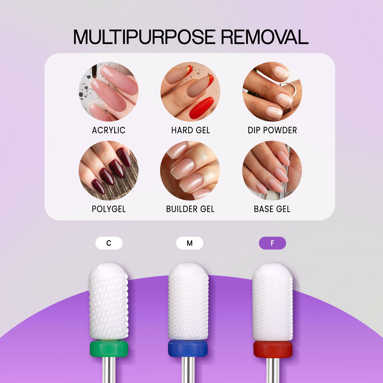 3/32" Round Top Large Barrel White Ceramic Bit (F-C)