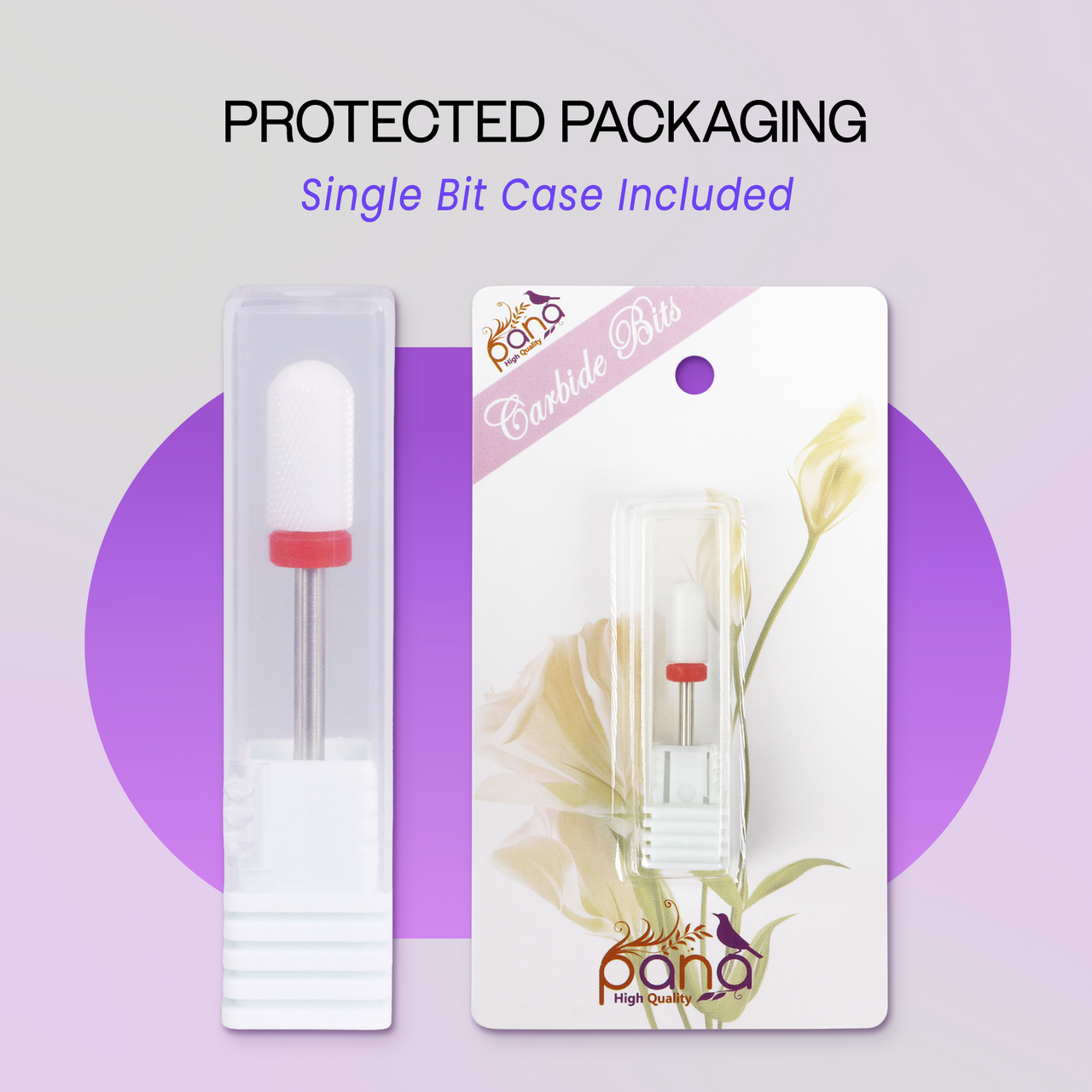 3/32" Round Top Large Barrel White Ceramic Bit (F-C)