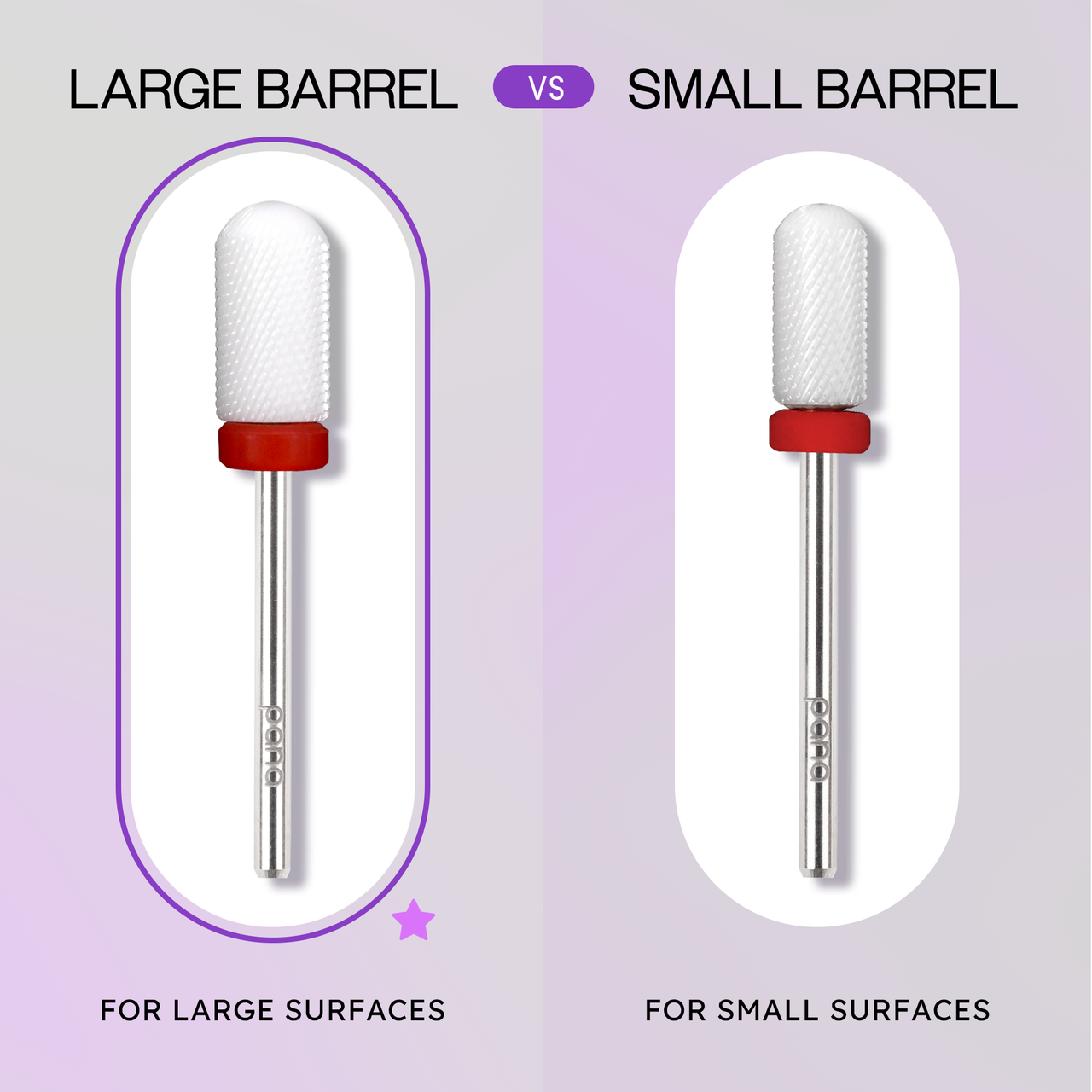 3/32" Round Top Large Barrel White Ceramic Bit (F-C)