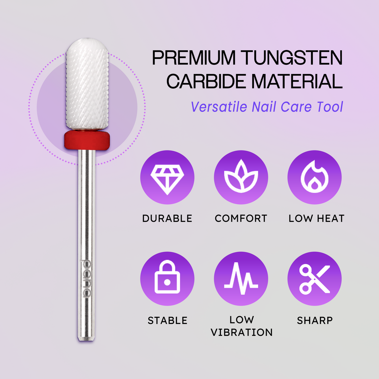 3/32" Round Top Small Barrel White Ceramic Bit (F-M)