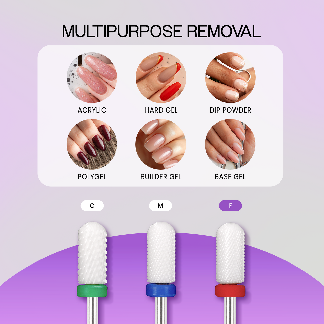 3/32" Round Top Small Barrel White Ceramic Bit (F-M)