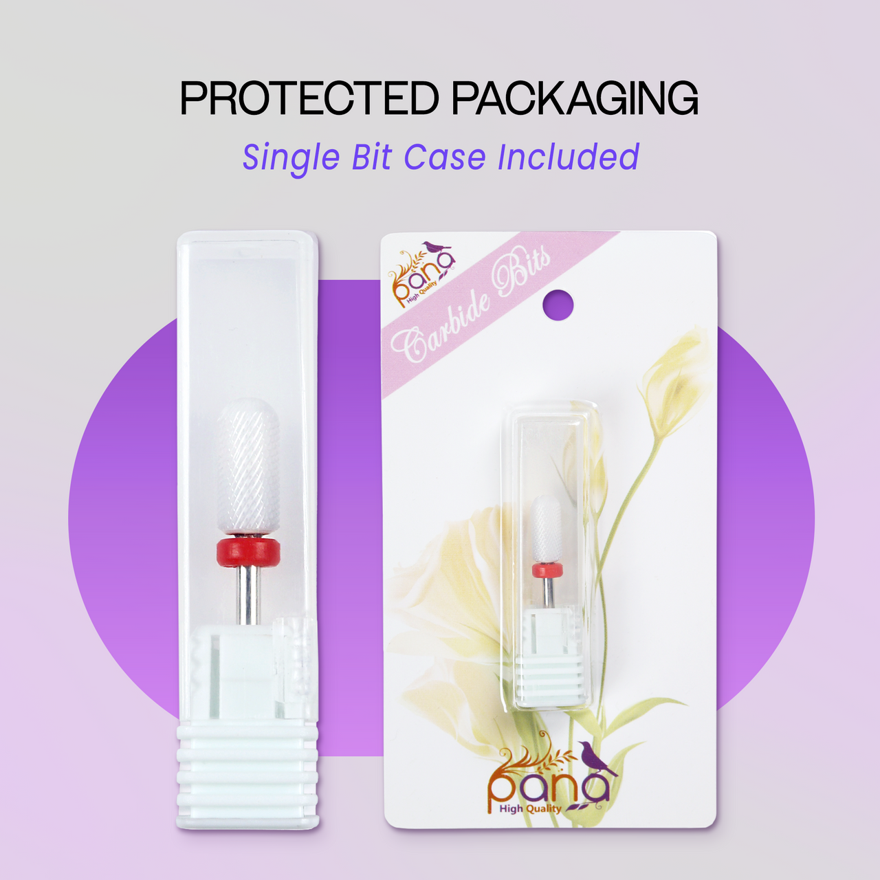 3/32" Round Top Small Barrel White Ceramic Bit (F-M)