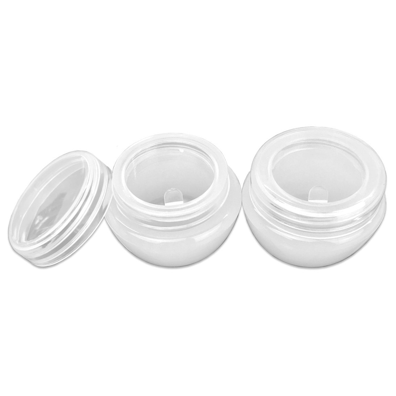 20g/20ml Plastic Cosmetic Sample Jars (Frosted)