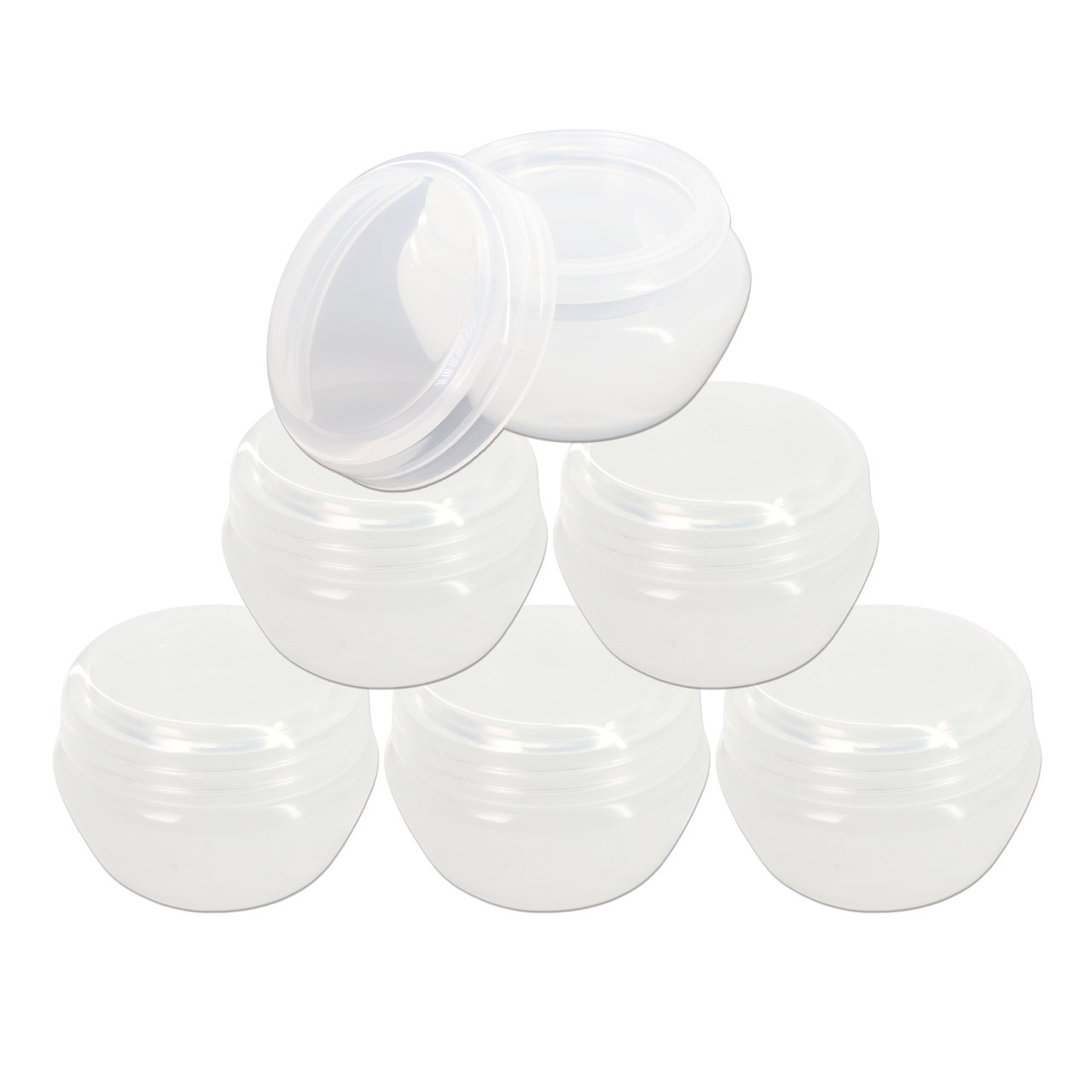 20g/20ml Plastic Cosmetic Sample Jars (Frosted)