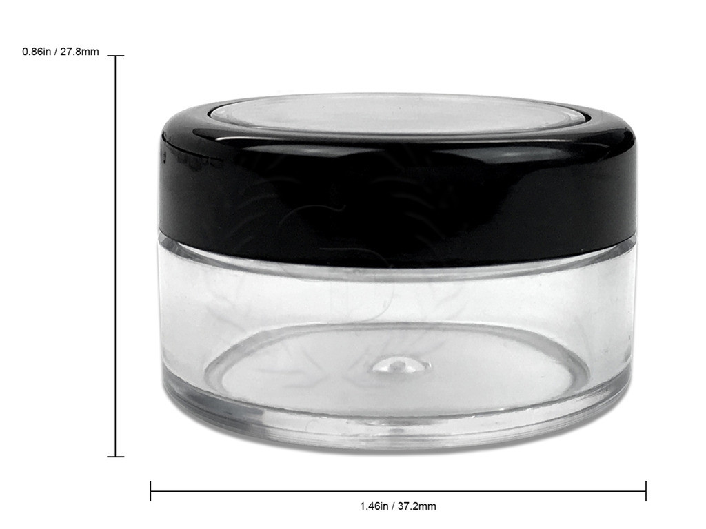 10G/10ML Sifter Clear Jar w/ Windows Lid