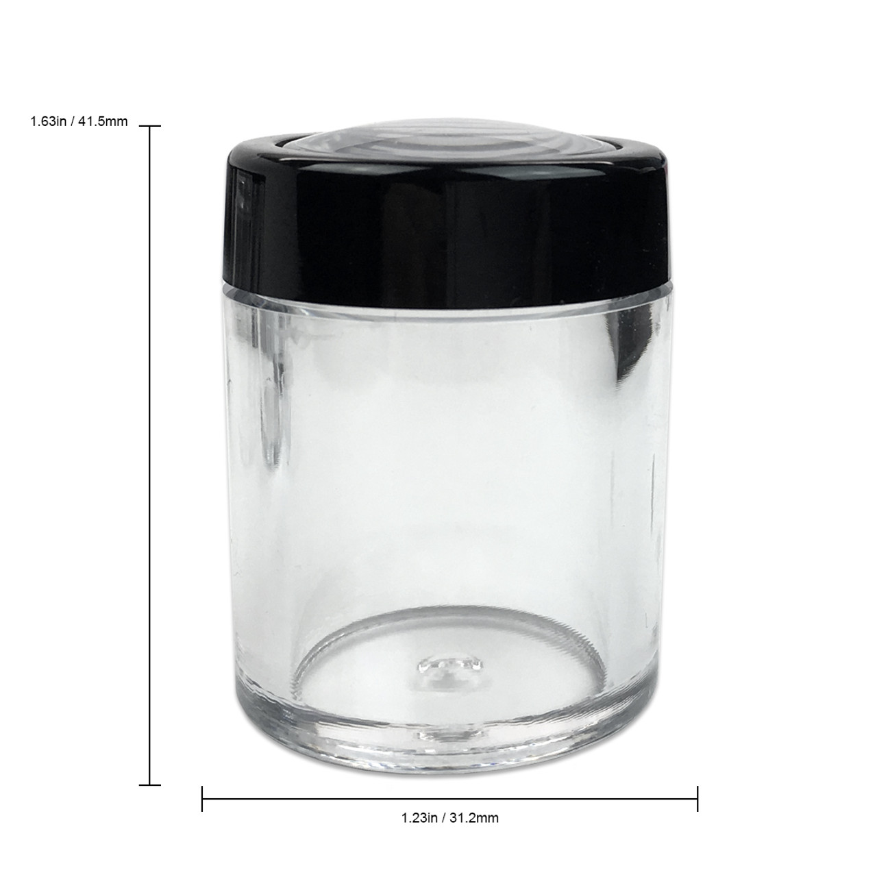 10G/10ML Sifter Clear Jar w/ Windows Lid