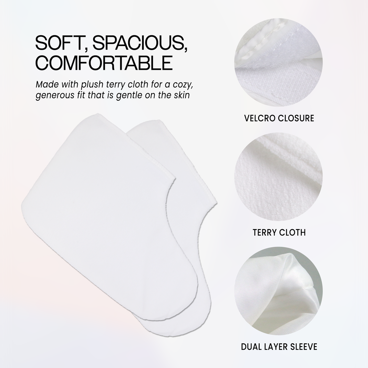 Pana White Thermal Cloth Booties