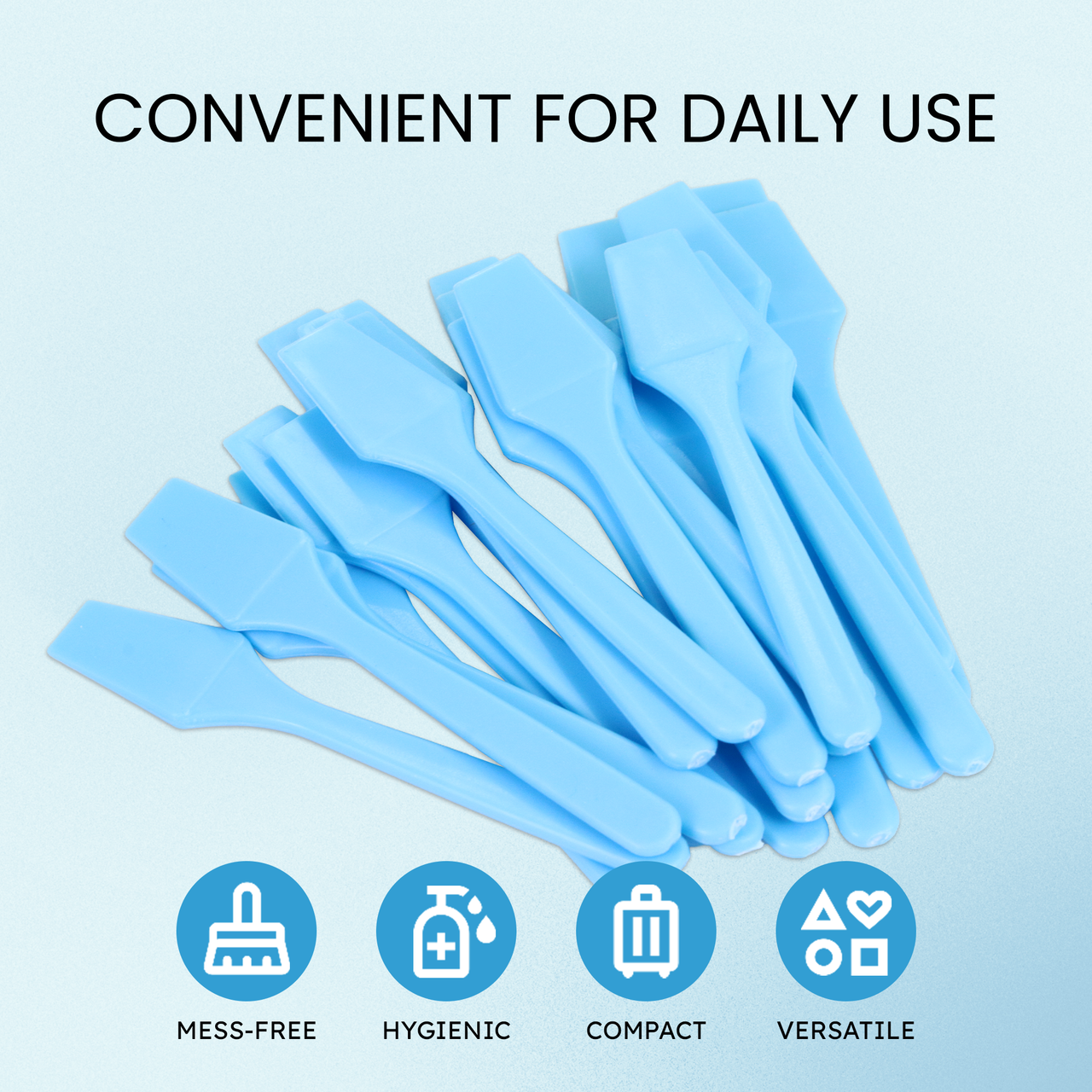 Small Spade Disposable Plastic Spatulas (25ct)