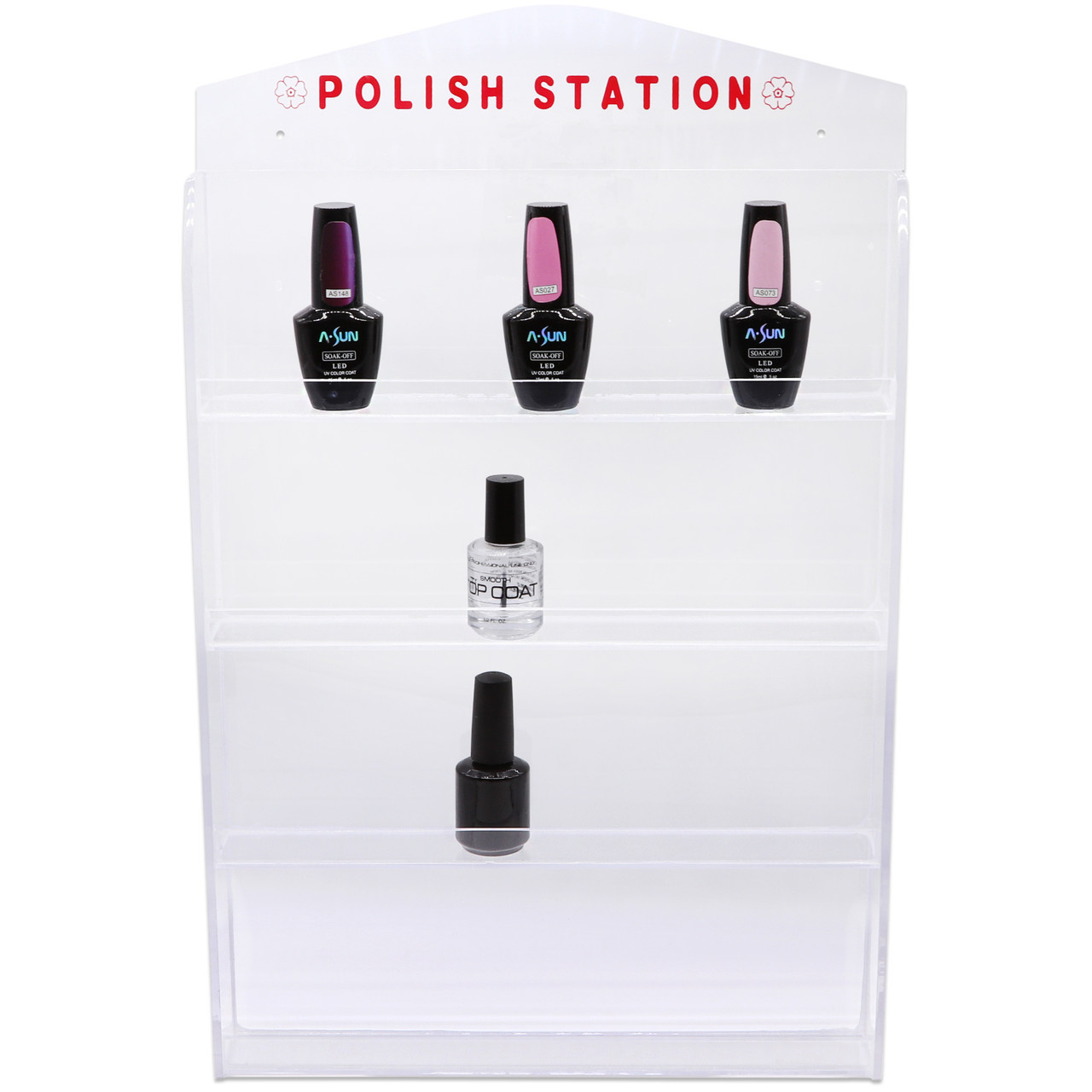 Acrylic Nail Polish Wall Rack (Hold up to 32 Bottles) FUJI Brand