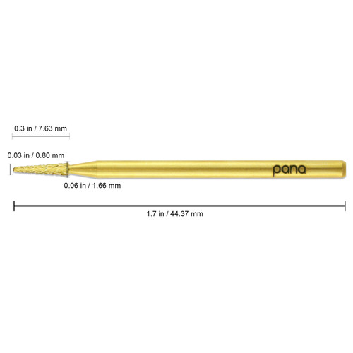 3/32" UNC Sharp Point Gold Drill Bit