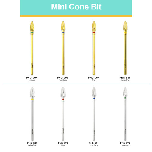 3/32" Mini Cone Gold Carbide Bit (XF - C)