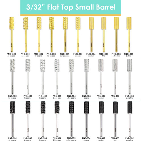 3/32" Flat Top Small Barrel Silver Bit (XF - 5XC)