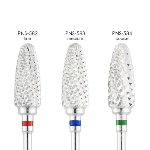 3/32" Flame Shaped Silver Carbide Bit (F - C)