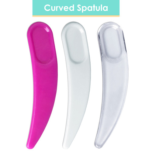 Curved Boomerang Disposable Plastic Spatulas (100ct)