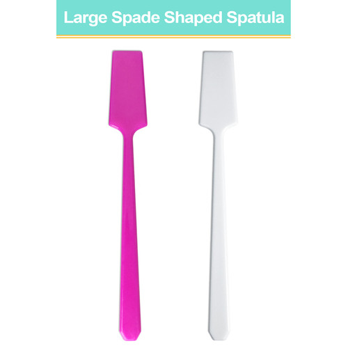 Small Angled Disposable Plastic Spatulas (100ct) - Beauticom, Inc.