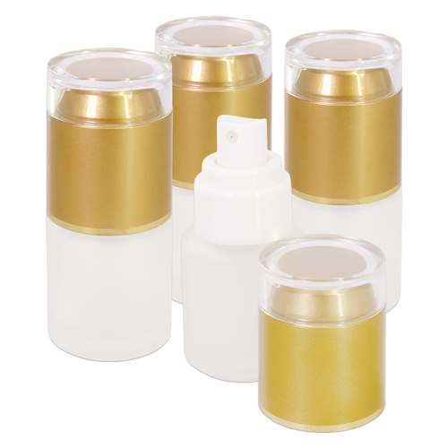 20ML Empty Frosted Glass Spray Bottle with Gold Cap