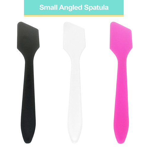 Small Angled Disposable Plastic Spatulas (100ct)