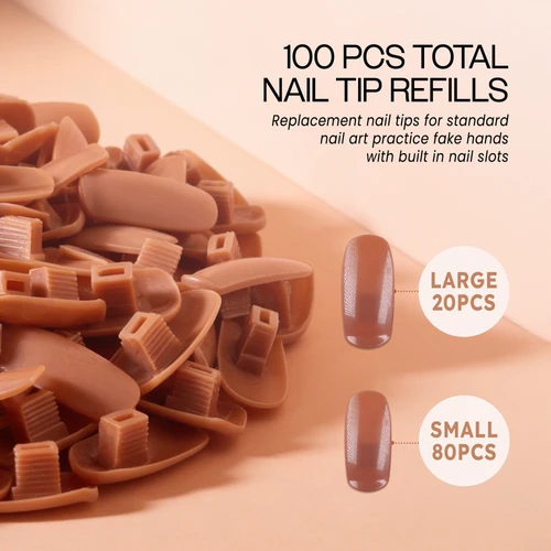 Practice Hand Nail Tips Refill Pack (100ct)