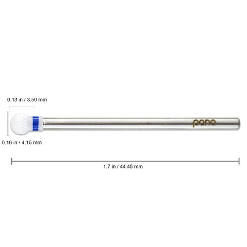 3/32" Shank Size - White Ceramic Ball Shaped Nail Drill Bit