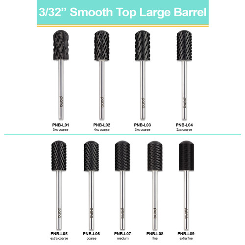 3/32" Smooth Top Large Barrel DLC Black Carbide Bit (XF - 5XC)