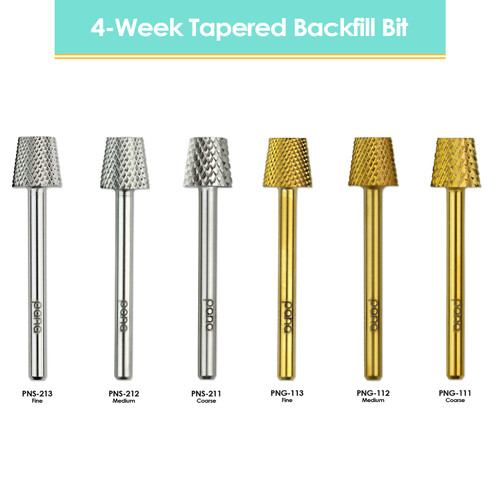 3/32" 4-Week Tapered Backfill Gold Carbide Bit (F - C)
