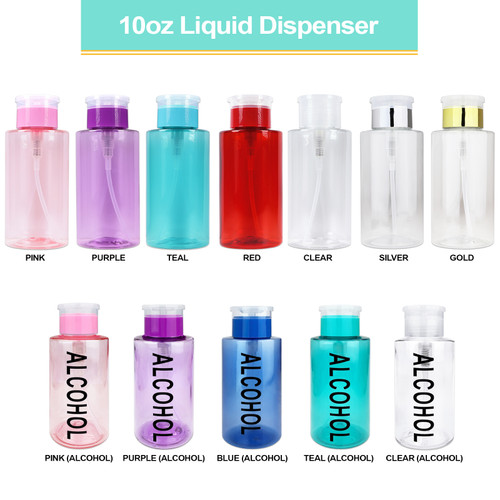 10oz. Push Down Liquid Dispenser Bottle
