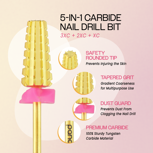 3/32" 5-in-1 Gold Carbide Bit (XF - 3XC)