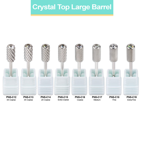 3/32" Crystal Top Large Barrel Silver Carbide Bit  (XF - 4XC)