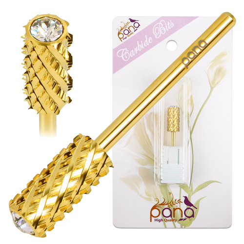 3/32" Crystal Top Large Barrel Gold Carbide Bit  (XF - 4XC)