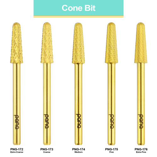 3/32" Cone Shaped Gold Carbide Bit (XF - XC)