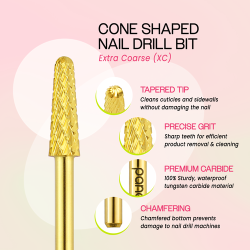3/32" Cone Shaped Gold Carbide Bit (XF - XC)