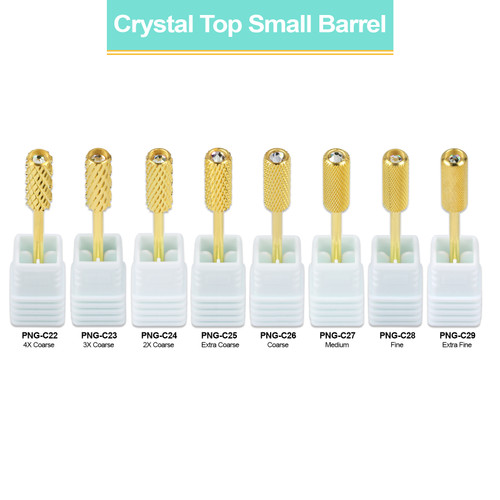 3/32" Crystal Top Small Barrel Gold Carbide Bit  (XF - 4XC)