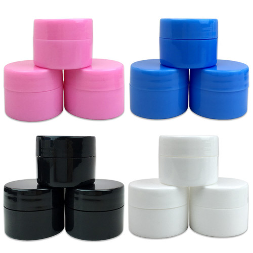7G/7ML (0.25 oz) Plastic Cosmetic Sample Jars (Opaque)
