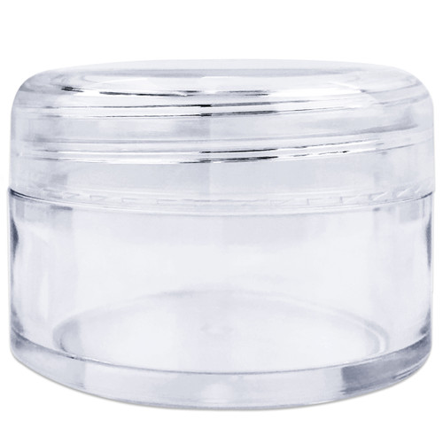 20G/20ML Plastic Clear Cosmetic Sample Jars (Round Top) 20G/20ML Plastic Clear Cosmetic Sample Jars (Round Top)