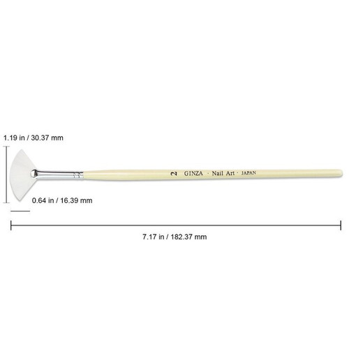 Ginza Fan Shape Nail Art Painting Brush #2