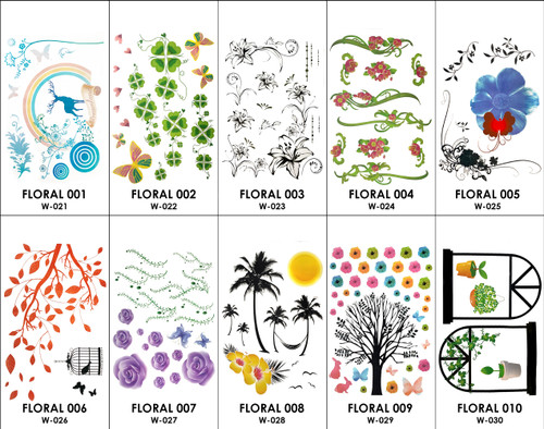 Floral Themed Wall Decals