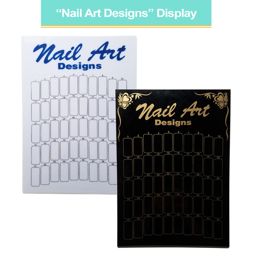 "Nail Art Designs" 50 Slot Display Board