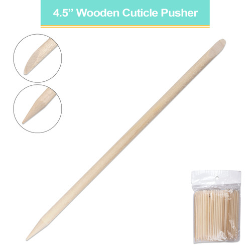 4.5" Wooden Cuticle Pusher Applicator