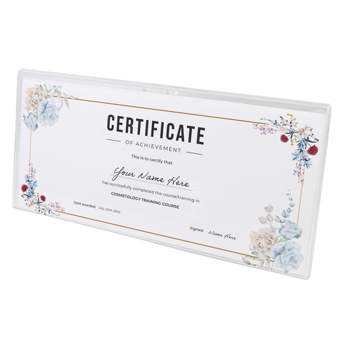 Clear Acrylic Wall Mount Business License Holder Display