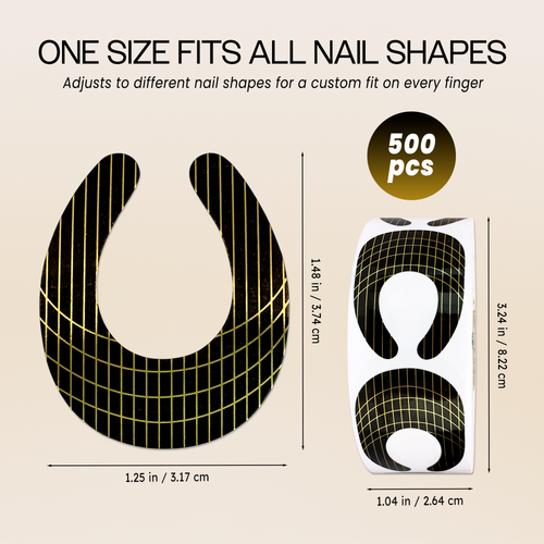 Professional Medium Size Nail Form Roll (500 nail forms per roll)