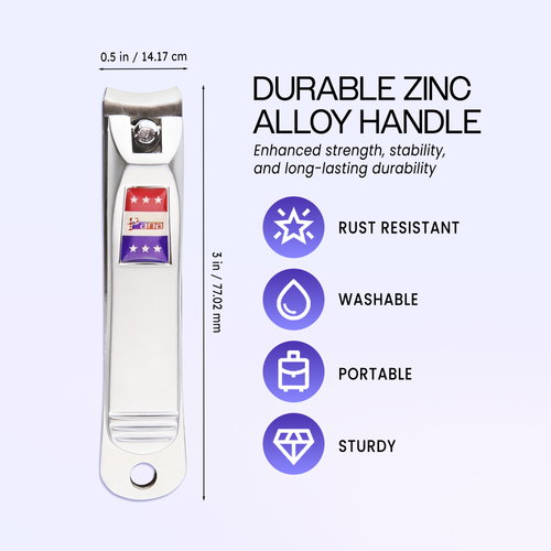 PANA Zinc Handle Stainless Steel Big Nail Clipper