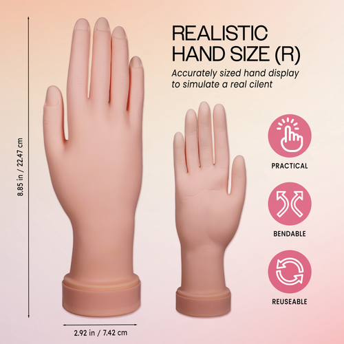 Premium Soft Plastic Hand (Round Base V-227C)